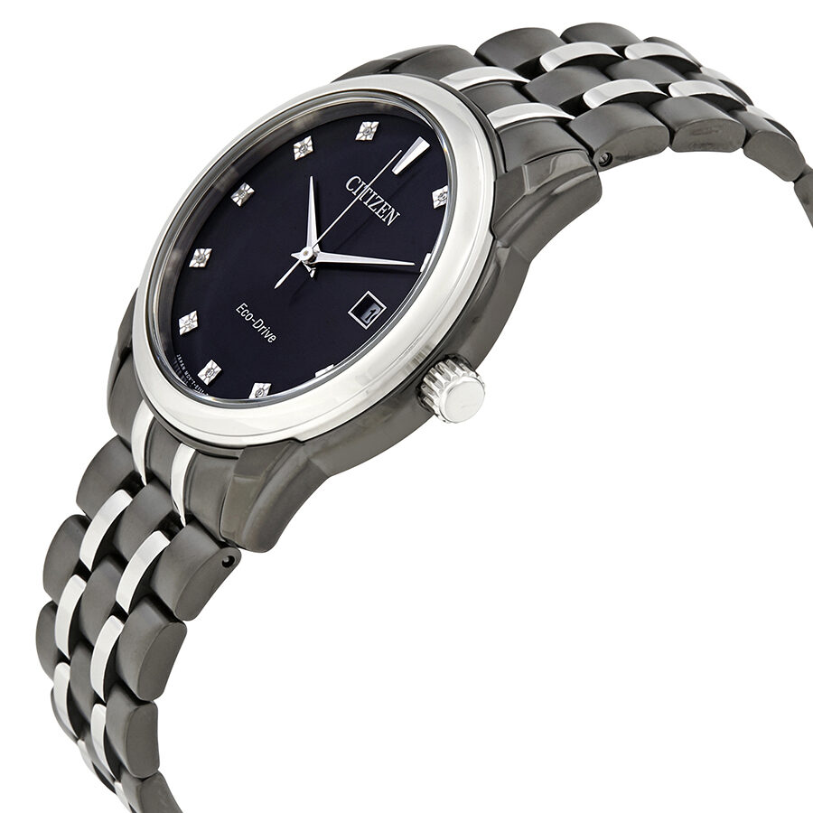 Citizen Corso Eco Drive Black Diamond Dial Men s Watch BM7348 53E