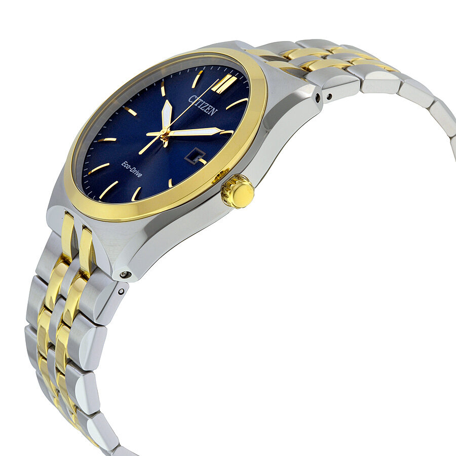 Citizen Corso Eco Drive Blue Dial Two tone Men s Watch BM7334 58L Watches of America