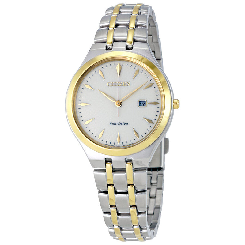 Citizen Corso White Dial Two-tone Ladies Watch #EW2494-54A - Watches of America