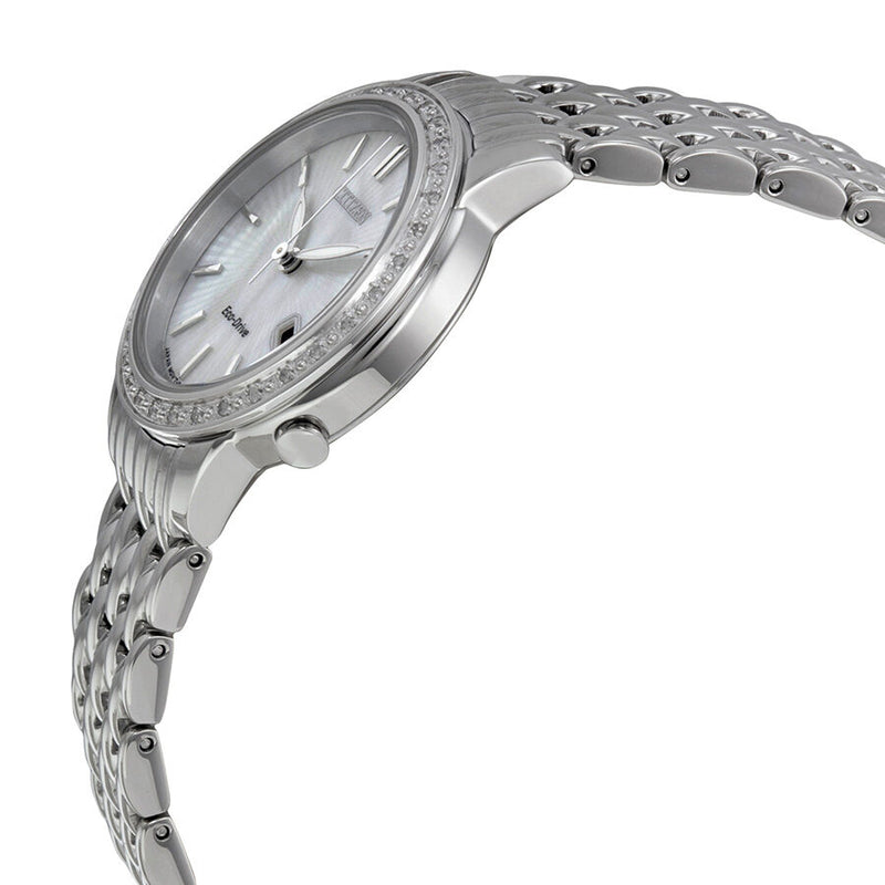 Citizen Diamond Eco-Drive Mother of Pearl Ladies Watch #EW2280-58D - Watches of America #2