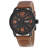 Citizen Eco Drive Black Dial Brown Leather Men's Watch #BM8475-26E - Watches of America
