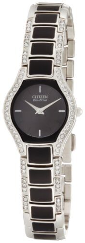 Citizen Eco Drive Black Dial Ladies Watch #EW9870-64E - Watches of America