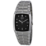Citizen Eco Drive Black Dial Stainless Steel Men's Watch #BM6550-58E - Watches of America