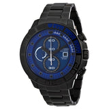 Citizen Eco Drive Blue Dial Black Titanium Men's Watch #CA0525-50L - Watches of America