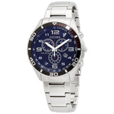 Citizen Eco-Drive Chronograph Blue Dial Men's Watch #AT2121-50L - Watches of America