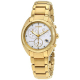 Citizen Eco-Drive Chronograph White Dial Ladies Watch #FB1396-57A - Watches of America