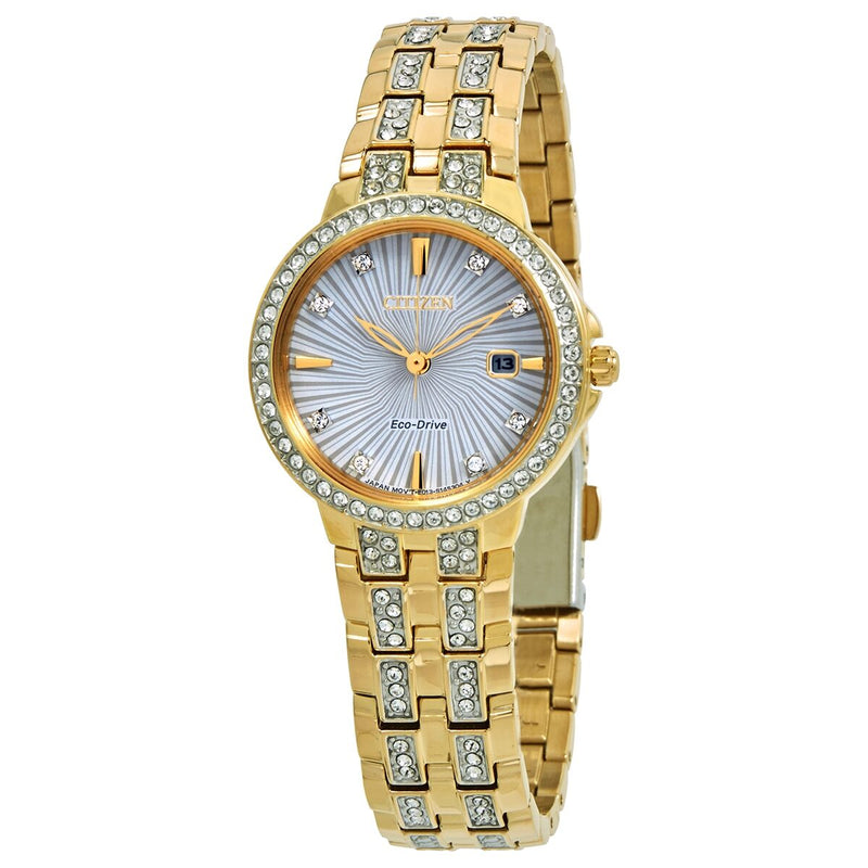 Citizen Eco-Drive Crystals Ladies Watch #EW2342-52B - Watches of America