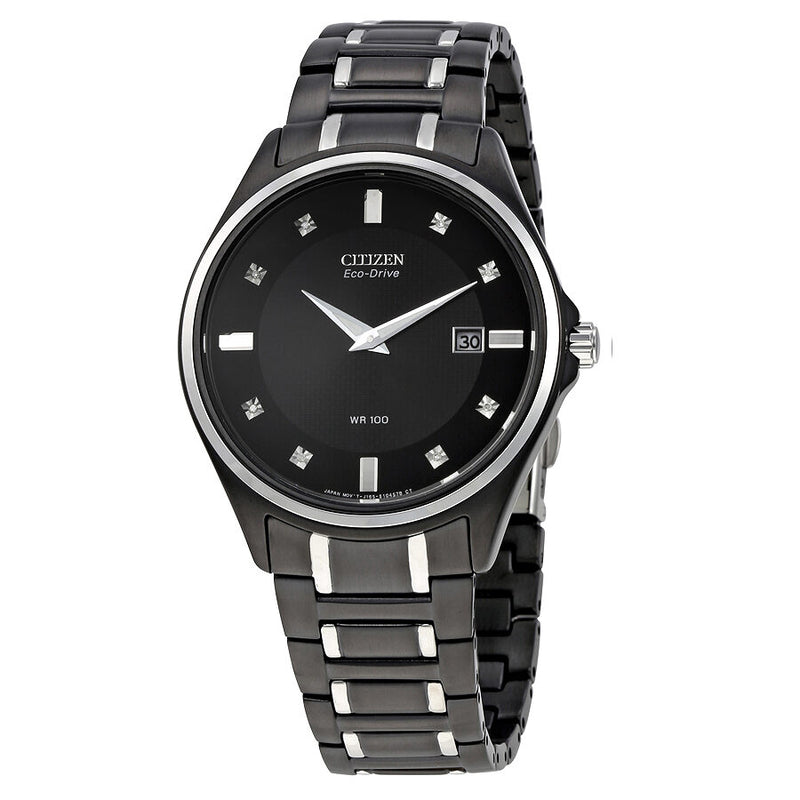 Citizen black outlet diamond watch