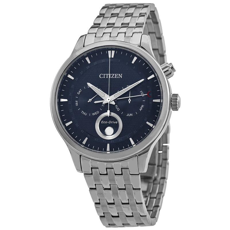 Citizen Eco-Drive Moonphase Blue Dial Men's Watch #AP1050-56L - Watches of America