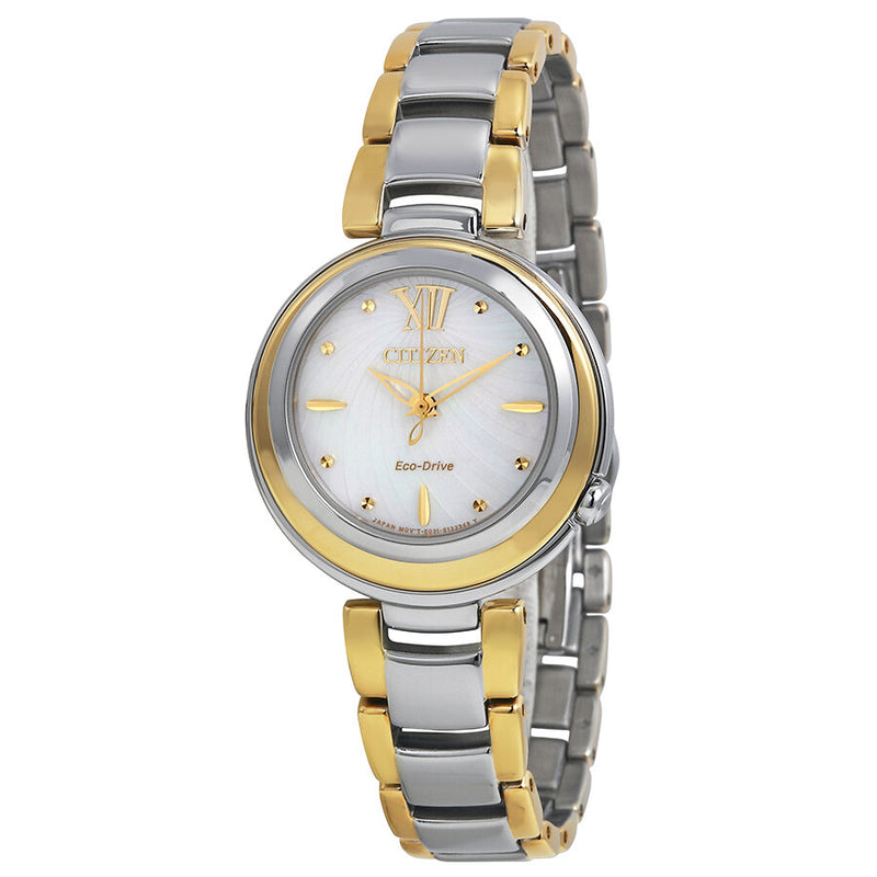 Citizen Eco Drive Sunrise Mother of Pearl Dial Ladies Watch #EM0337-56D - Watches of America