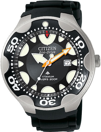 Citizen Eco Drive Professional Diver Black Titanium Men s Watch