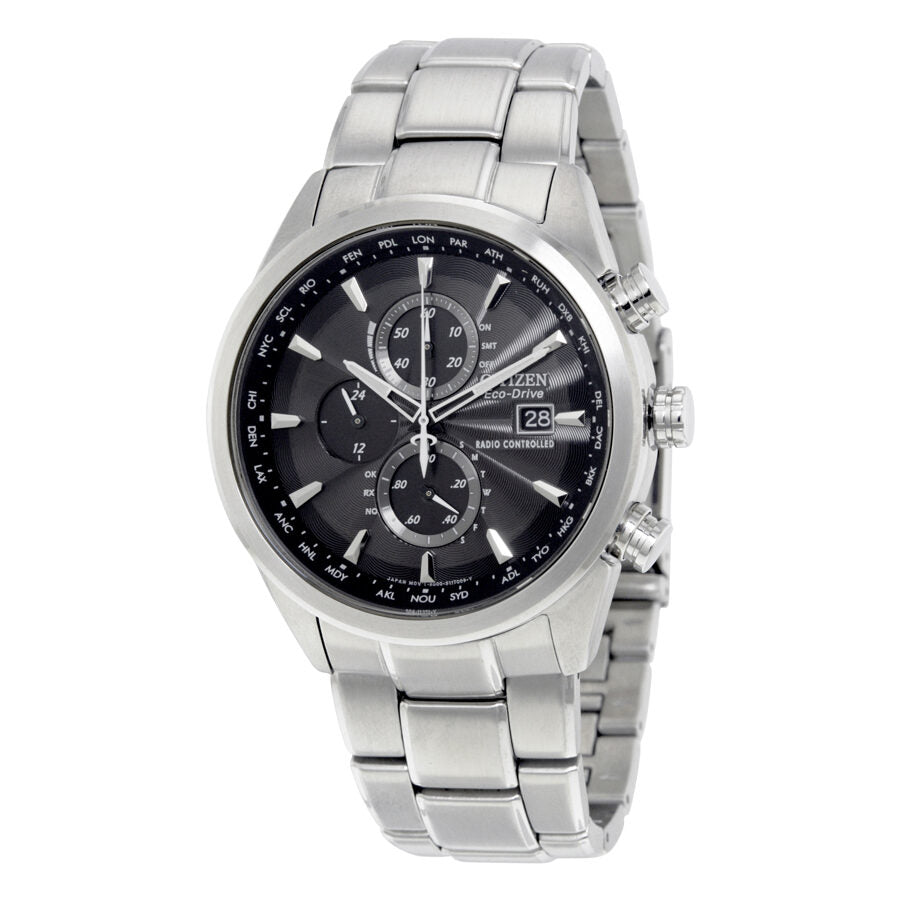 Citizen Eco Drive World Chronograph A T Mens Watch At8010 58e Watches Of America 5559