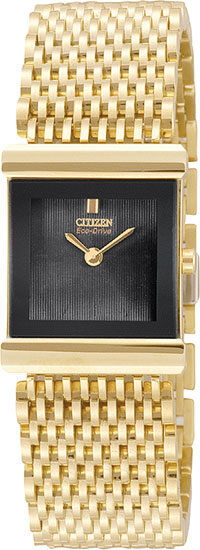 Citizen Ladies Gold-Tone Silhouette Eco-Drive Watch #EW8602-51E - Watches of America