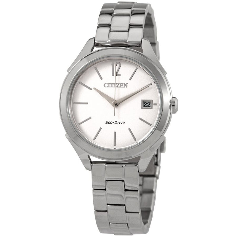 Citizen LTR Silver Dial Stainless Steel Ladies Watch #FE6140-54A - Watches of America