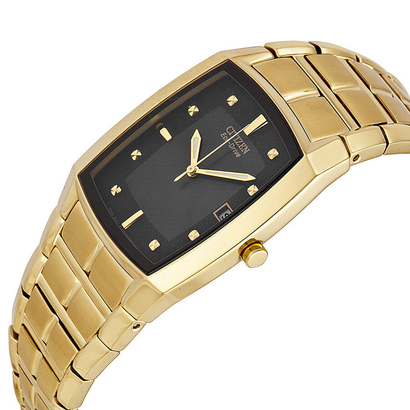 Citizen Men's Eco Drive Black Dial Yellow Gold-tone Watch #BM6552-52E - Watches of America #2