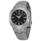 Citizen Men's Eco Drive Black Dial Titanium Watch #BM6560-54H - Watches of America