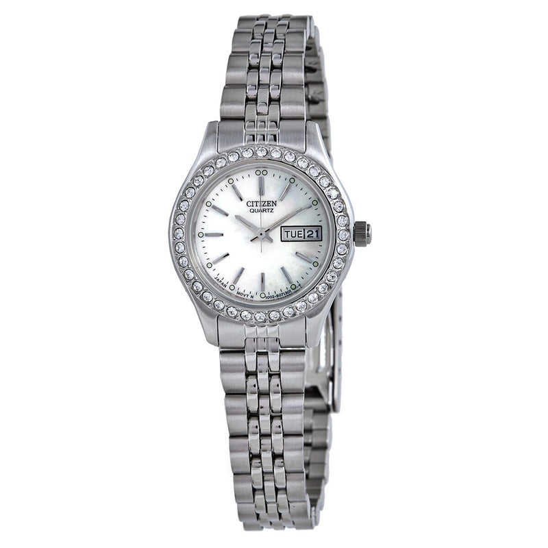 Citizen Mother of Pearl Dial Quartz Ladies Watch #EQ0530-51D - Watches of America