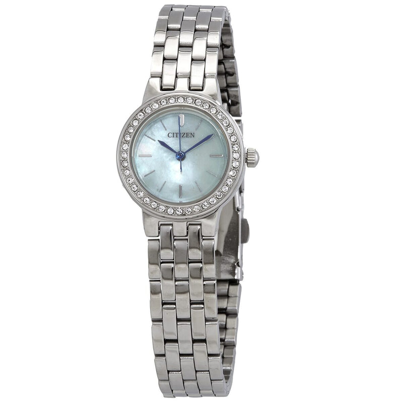 Citizen Mother of Pearl Dial Stainless Steel Ladies Watch #EJ6100-51N - Watches of America