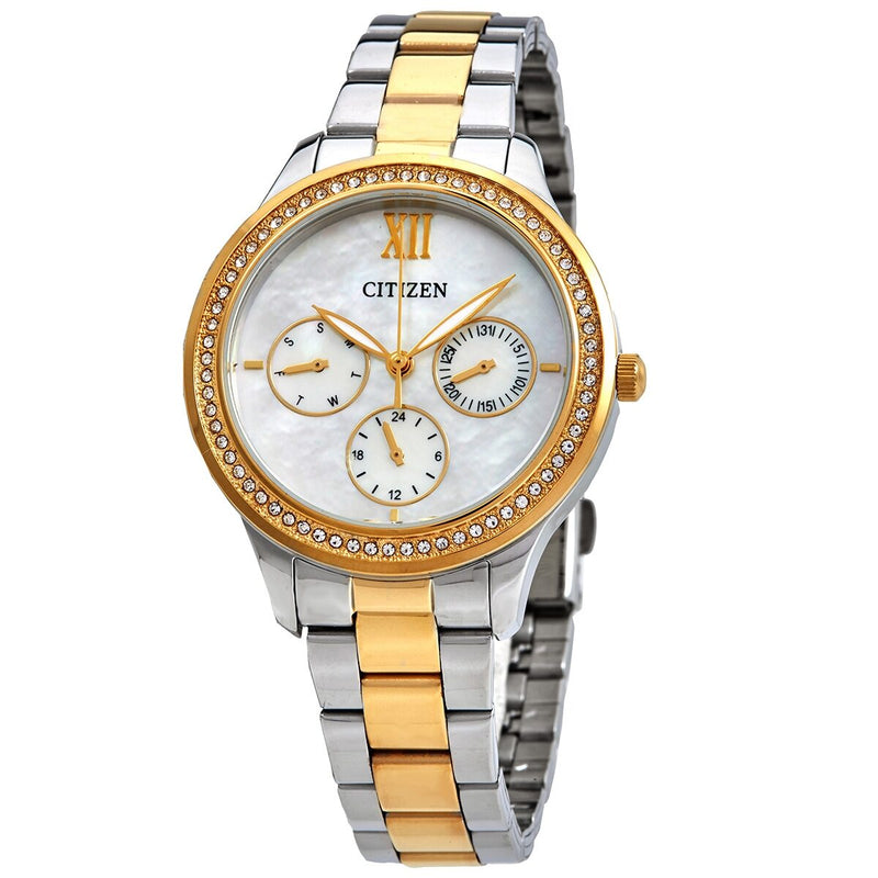 Citizen Multi-Function White Dial Two-tone Ladies Watch #ED8154-52D - Watches of America