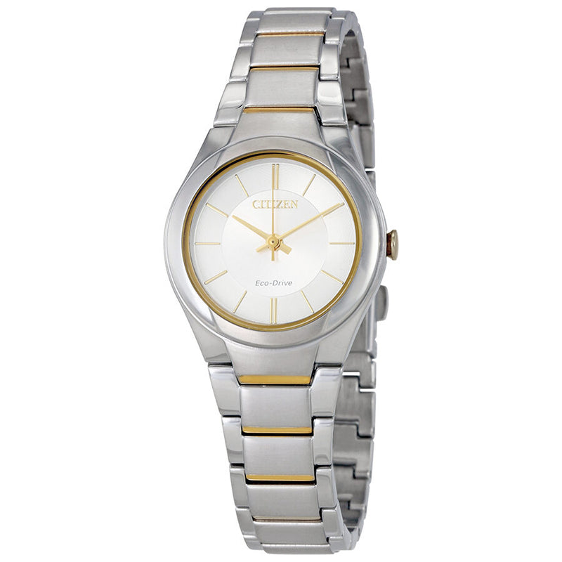 Citizen Paradigm Silver Dial Ladies Two Tone Watch #FE2094-51A - Watches of America