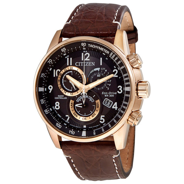 Citizen PCAT Perpetual Alarm Chronograph Black Dial Men's Watch #AT4133-09E - Watches of America