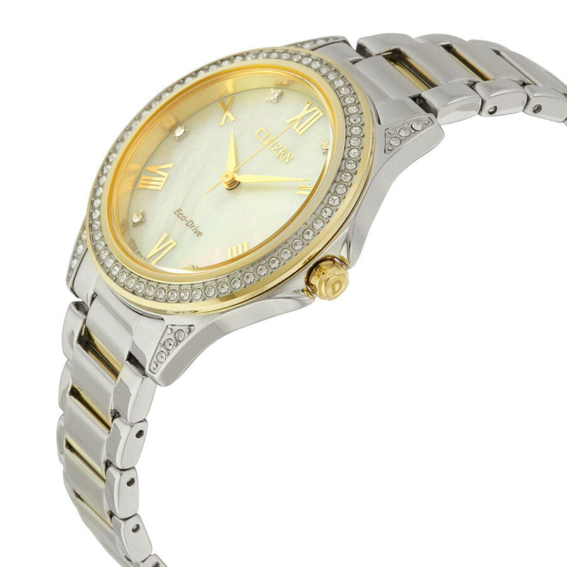 Citizen POV Eco-Drive Mother of Pearl Dial Ladies Watch #EM0234-59D - Watches of America #2