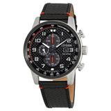 Citizen Primo Chronograph Eco-Drive Black Dial Men's Watch #CA0681-03E - Watches of America