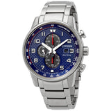 Citizen Primo Chronograph Eco-Drive Blue Dial Men's Watch #CA0680-57L - Watches of America