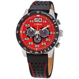 Citizen Primo Chronograph Quartz Red Dial Men's Watch #CA4430-01X - Watches of America
