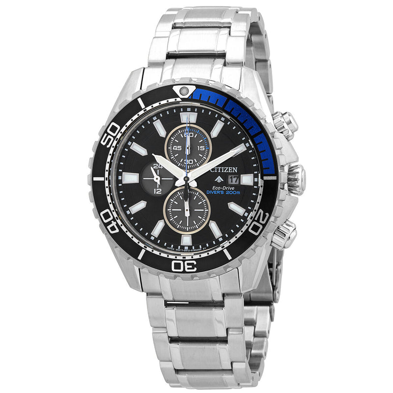Citizen Promaster Diver Chronograph Quartz Black Dial Men's Watch #CA0719-53E - Watches of America