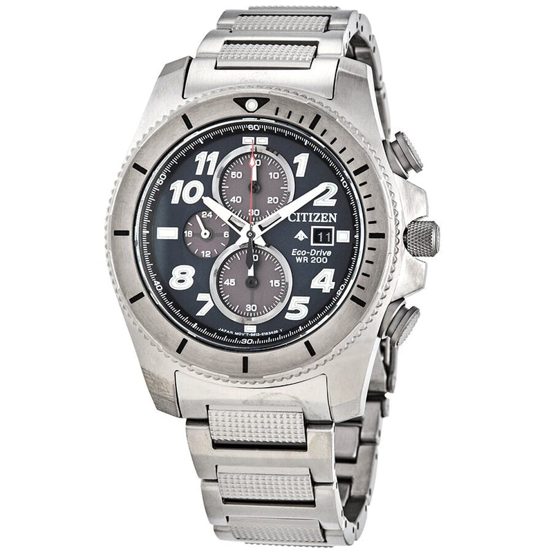 Citizen Promaster Tough Chronograph Eco-Drive Grey Dial Men's Watch #CA0720-54H - Watches of America