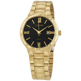 Citizen Quartz Black Dial Yellow Gold-tone Men's Watch #BI5022-50E - Watches of America