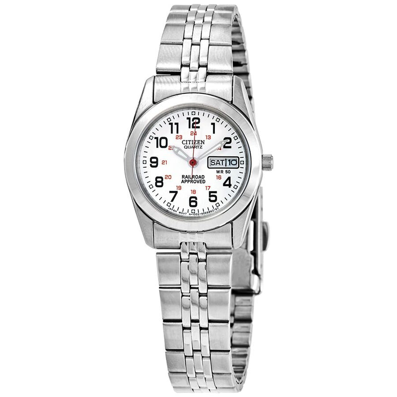 Citizen Quartz White Dial Ladies Watch #EQ0510-58A - Watches of America