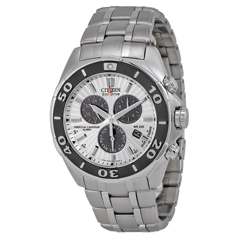 Citizen Signature Chronograph Eco-Drive Silver Dial Stainless