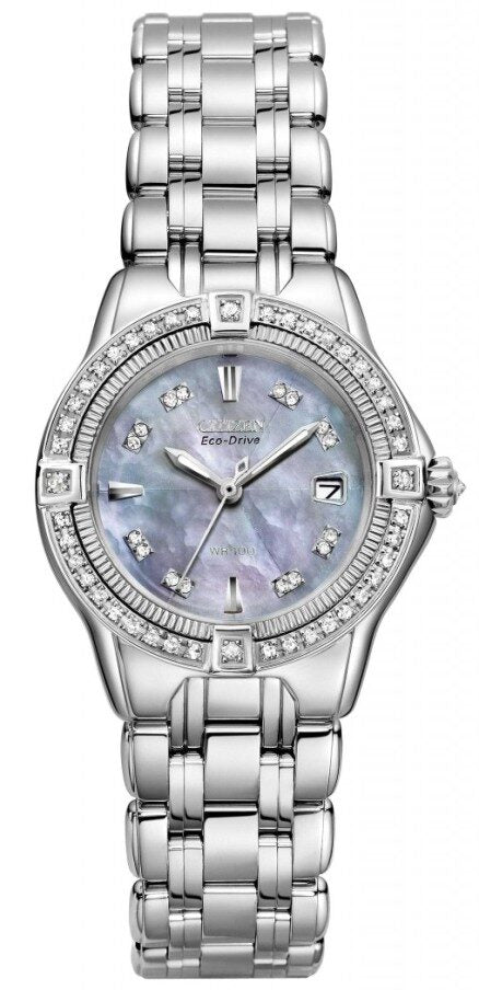 Citizen Signature Eco-Drive Diamond Ladies Watch #EW2060-54Y - Watches of America