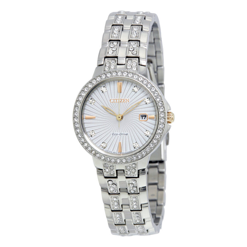 Citizen Silhouette Crystal Eco-Drive Ladies Watch #EW2340-58A - Watches of America