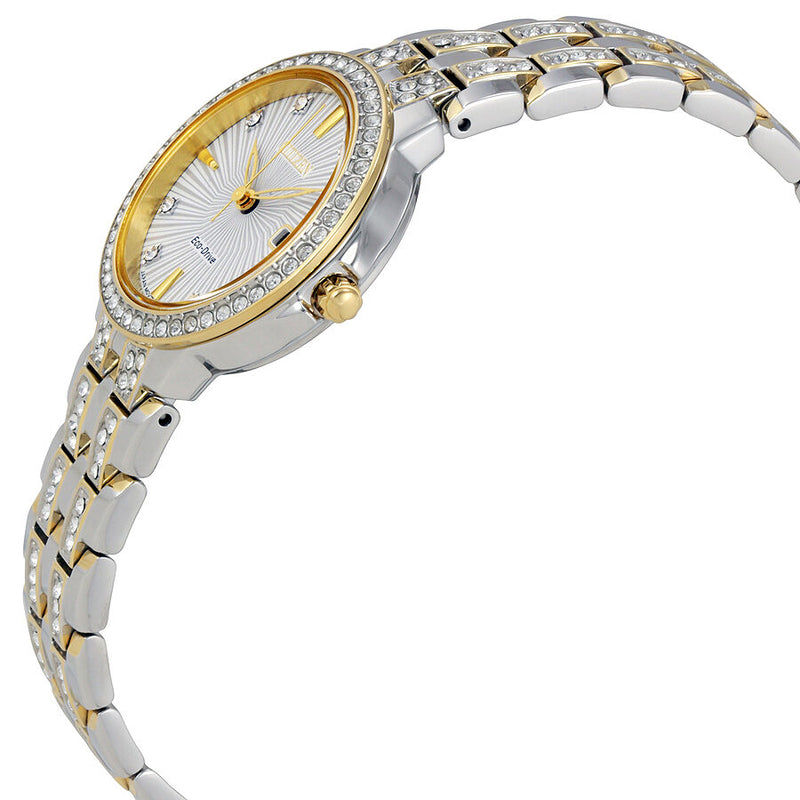 Citizen Silhouette Crystal Silver Dial Ladies Watch #EW2344-57A - Watches of America #2