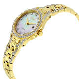 Citizen Silhouette Eco-Drive Crystal Mother of Pearl Dial Gold-Tone Ladies Watch #EW1222-84D - Watches of America #2