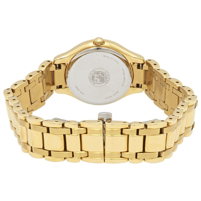 Citizen Silhouette Eco-Drive Mother of Pearl Gold-Tone Stainless Steel Ladies Watch #EM0282-56D - Watches of America #3