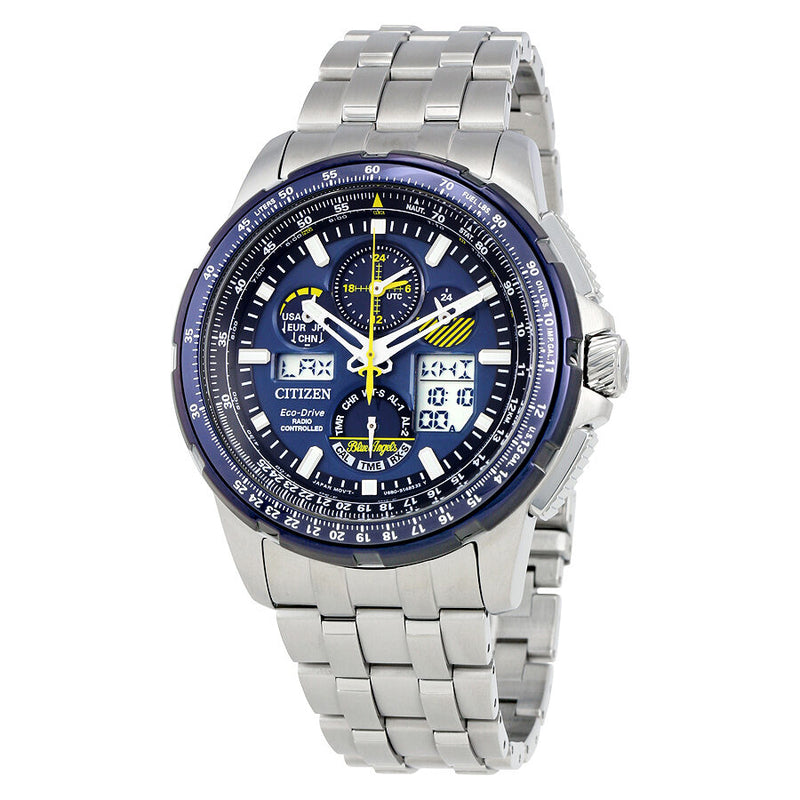 Citizen Skyhawk Blue Angels A-T Chronograph Perpetual Men's Watch #JY8058-50L - Watches of America