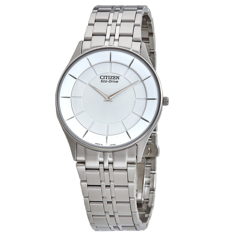 Citizen Stiletto Eco-Drive White Dial Men's Watch #AR3010-65A - Watches of America