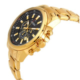 Citizen Urban Black Dial Men's Gold Tone Chronograph Watch #AN8082-54E - Watches of America #2