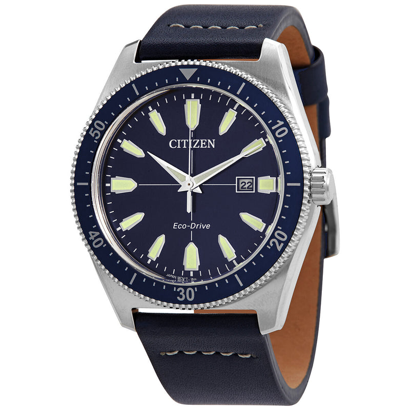 Citizen Vintage Brycen Eco-Drive Blue Dial Men's Watch #AW1591-01L - Watches of America
