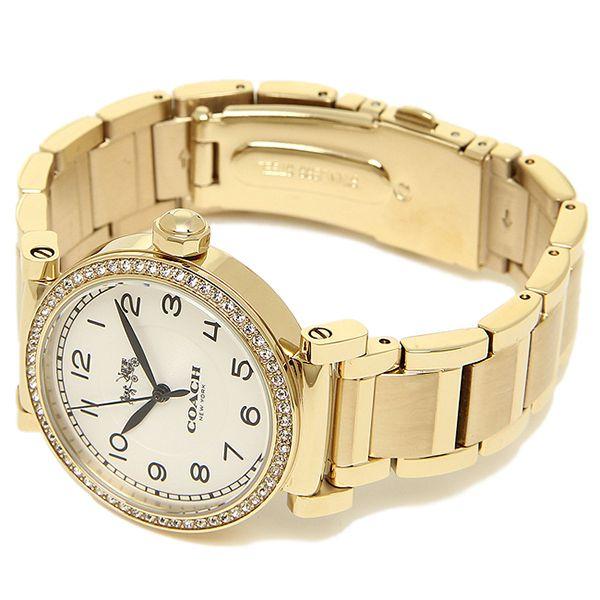 Coach Madison White Dial Gold-Tone Ladies Watch 14502397 - Watches of America #3