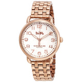 Coach Delancey Rose Dial Rose Gold-plated Ladies Watch 14502262 - Watches of America