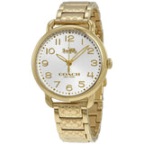 Coach Delancey Silver Dial Yellow Gold-tone Ladies Watch 14502496 - Watches of America