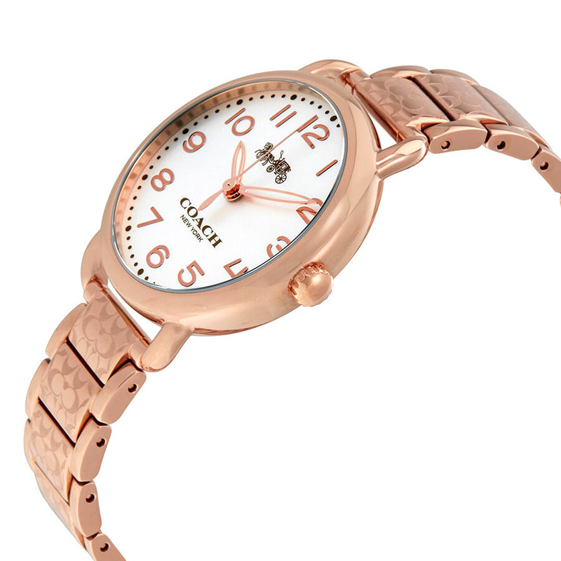 Coach Delancey Silver Dial Rose Gold-tone Ladies Watch 14502497 - Watches of America #2
