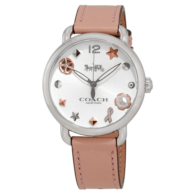 Coach Delancey Silver Dial Ladies Watch 14502799 - Watches of America