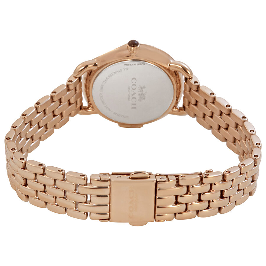 Coach Delancey Slim Silver Dial Rose Gold-tone Ladies Watch