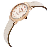 Coach Delancey Slim White Dial White Leather Ladies Watch #14502790 - Watches of America #2